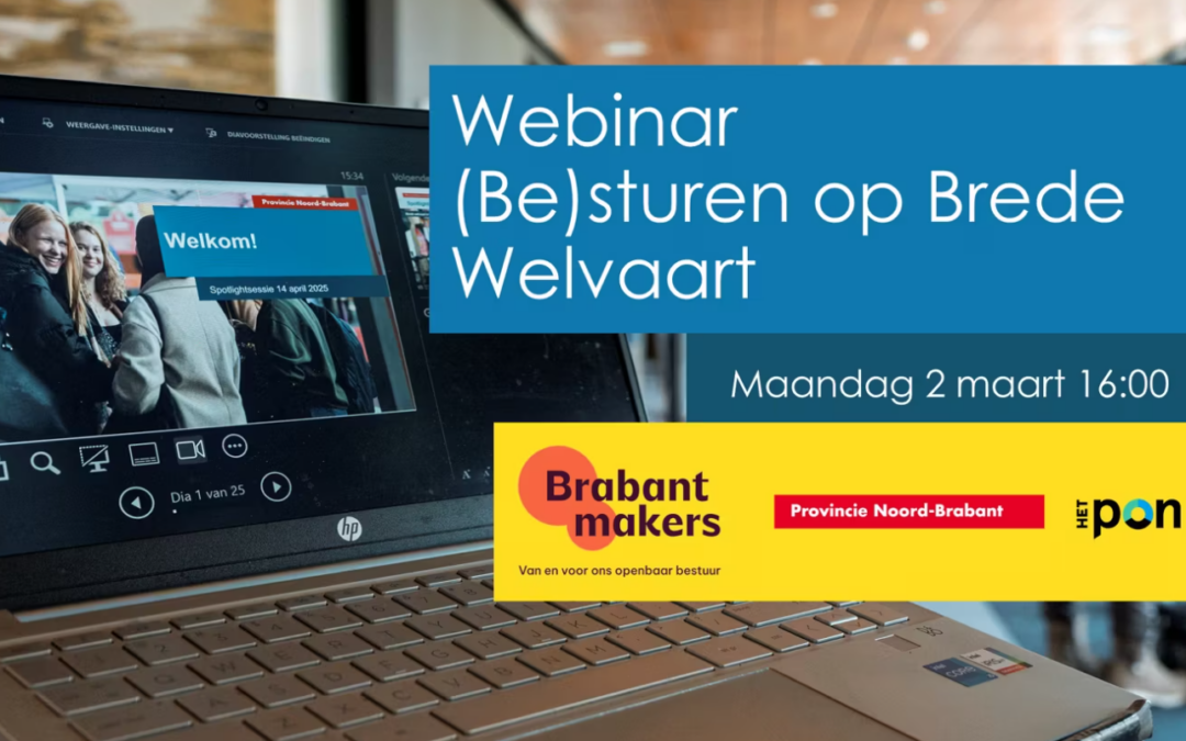 Webinar (Be)sturen op Brede Welvaart